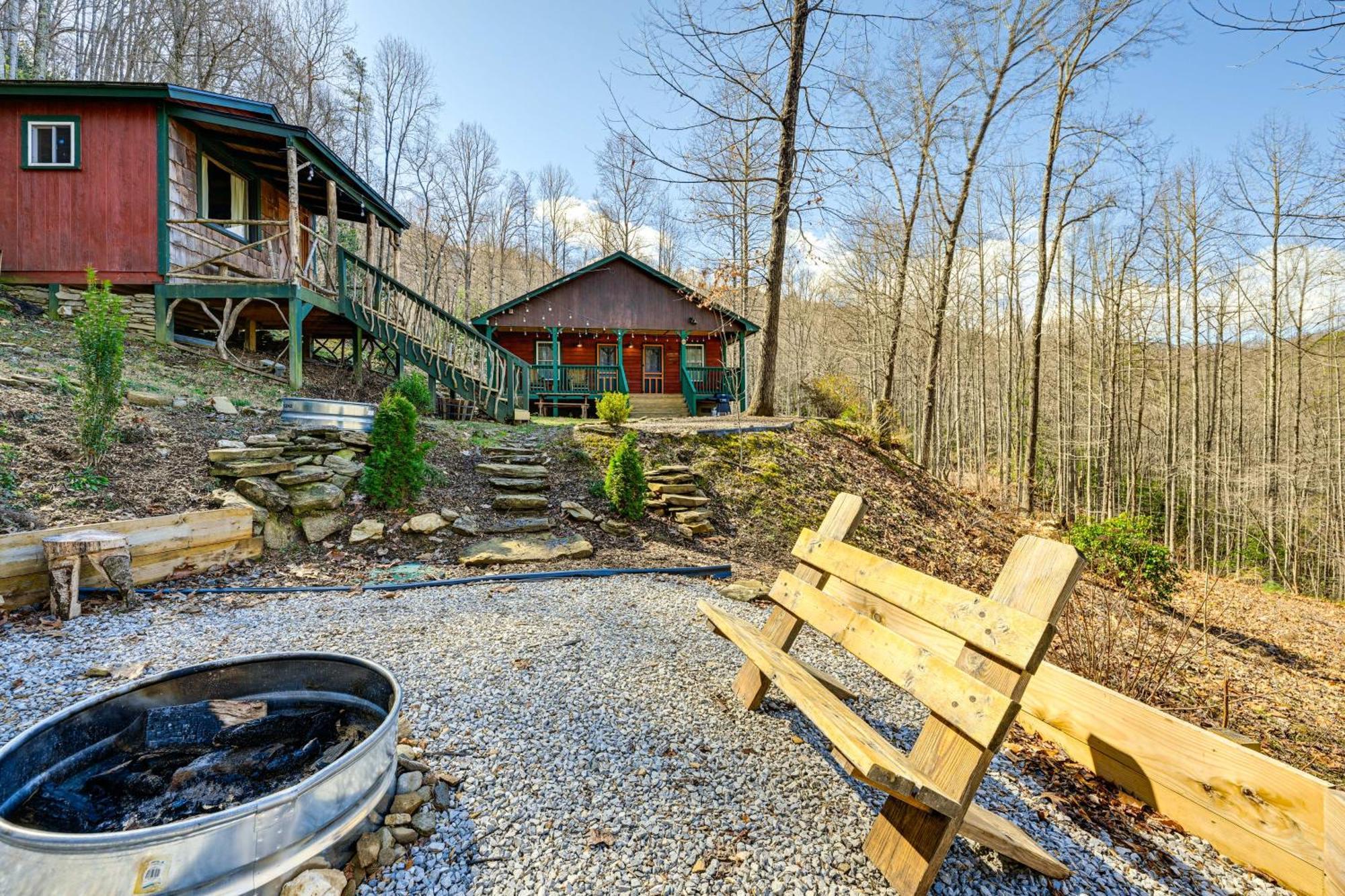 Smoky Mountain Cabin With Camping Area And Fire Pit! Whittier エクステリア 写真